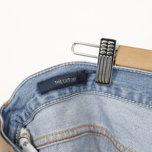 Lucky Brand The Cut Off Blue Paisley Distressed Floral Denim Shorts size 6 / 28 - Picture 9 of 11